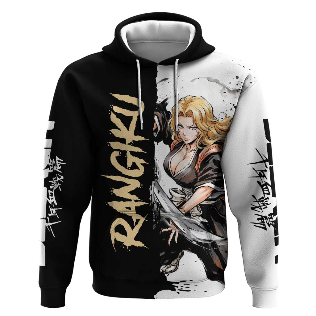 Personalized Rangiku Matsumoto Hoodie Ink Splash Anime Brush Style