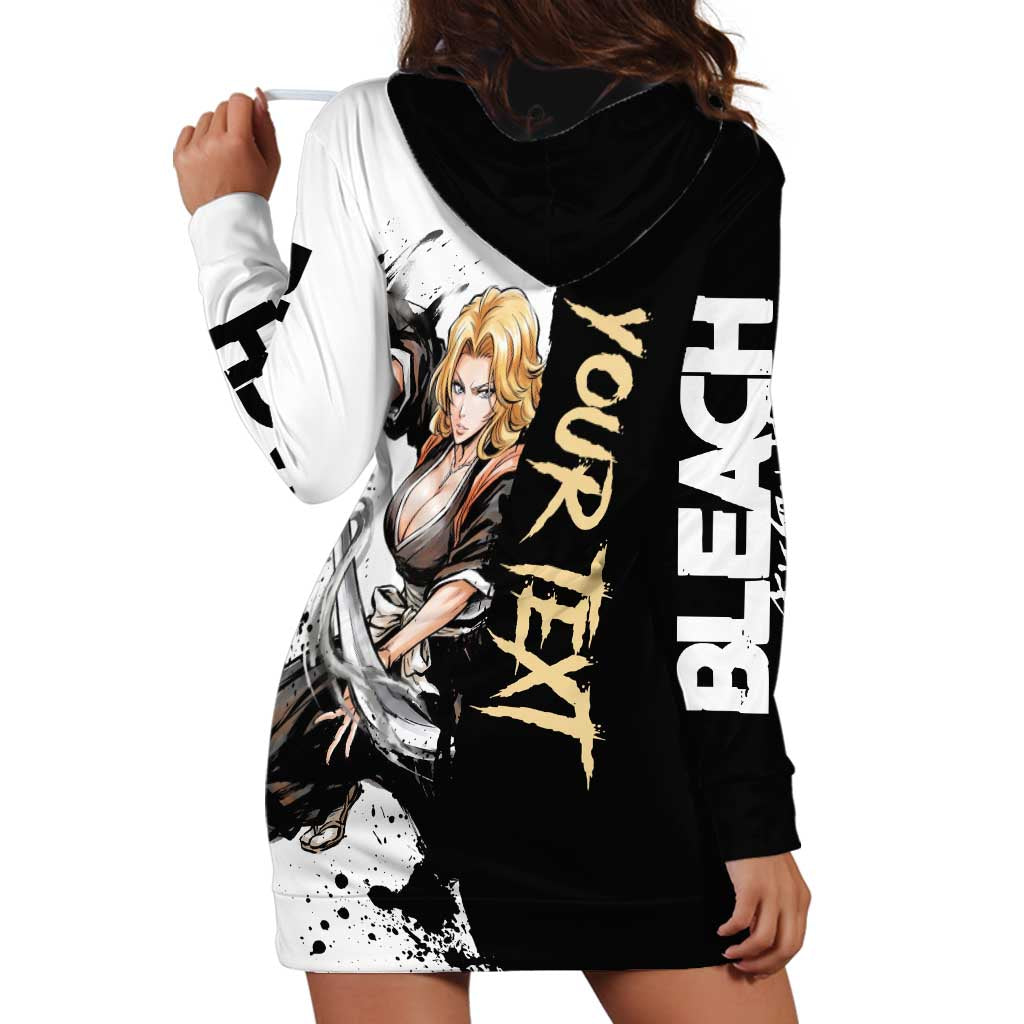 Personalized Rangiku Matsumoto Hoodie Dress Ink Splash Anime Brush Style