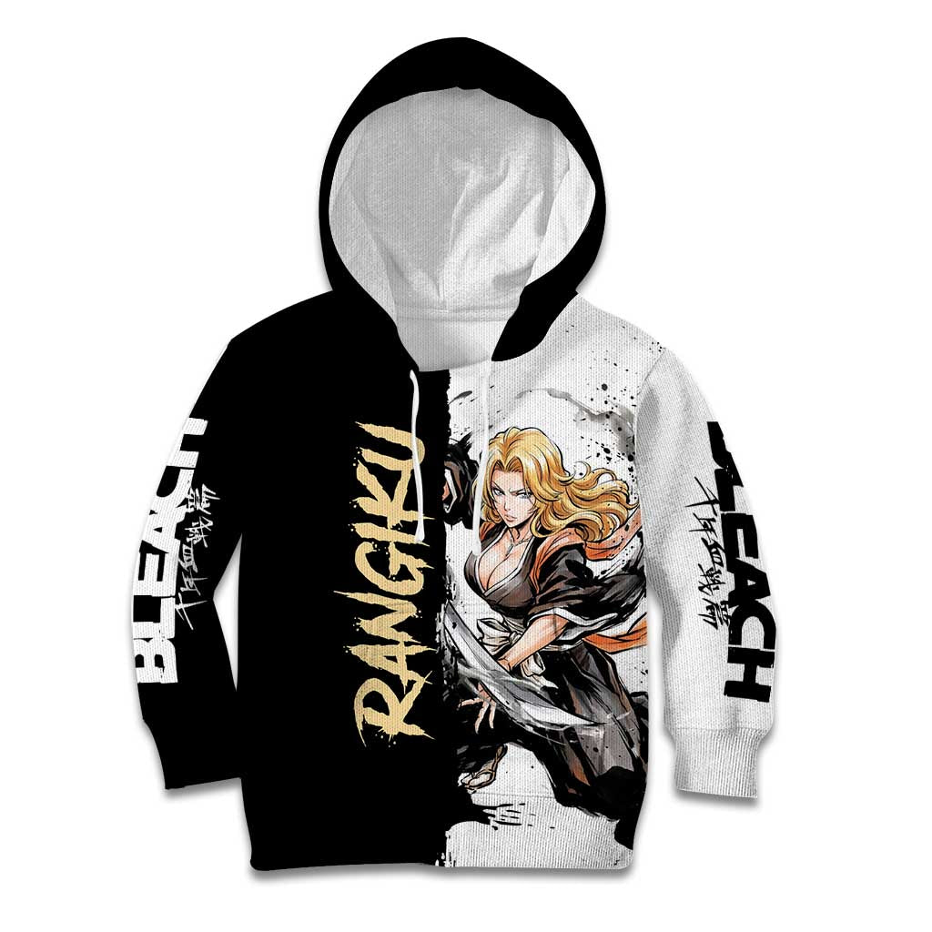 Personalized Rangiku Matsumoto Kid Hoodie Ink Splash Anime Brush Style