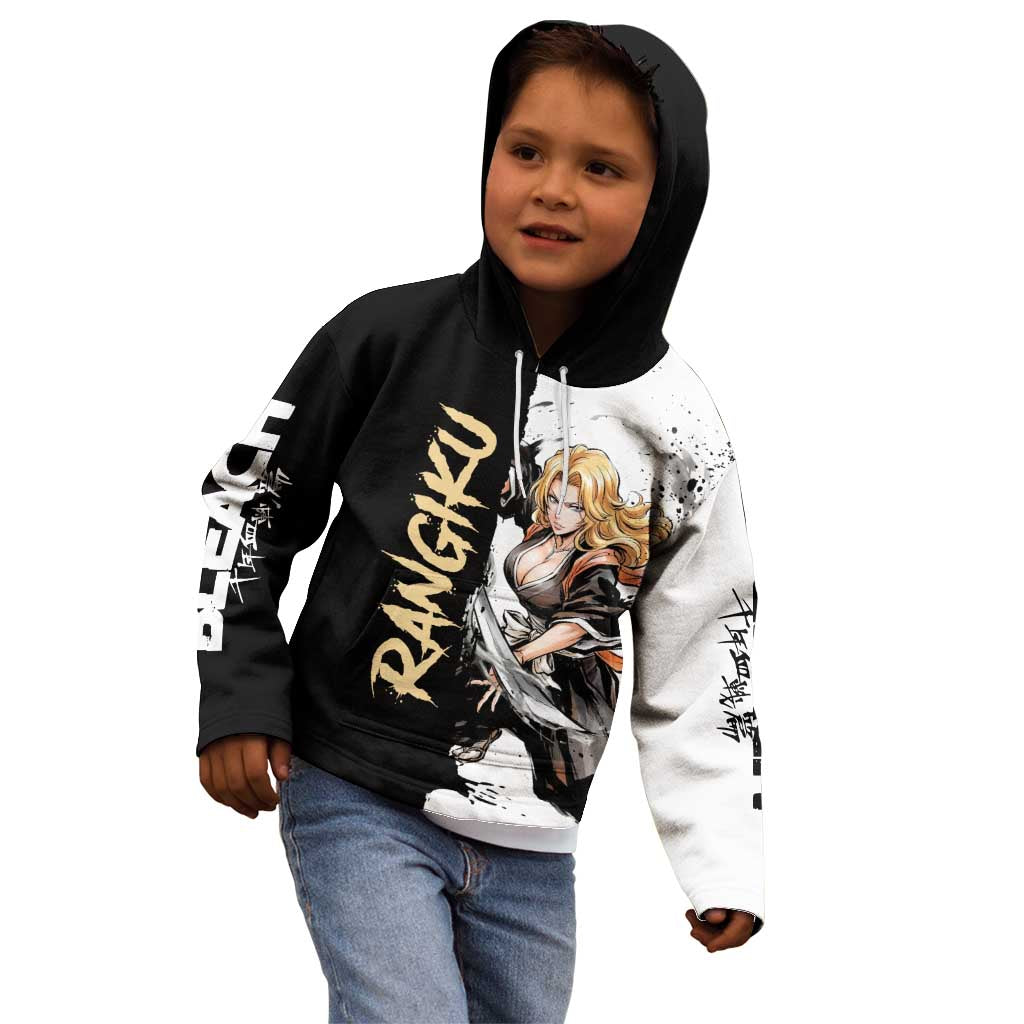 Personalized Rangiku Matsumoto Kid Hoodie Ink Splash Anime Brush Style