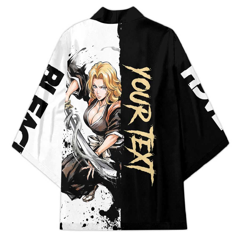 Personalized Rangiku Matsumoto Kimono Ink Splash Anime Brush Style