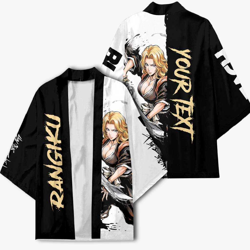 Personalized Rangiku Matsumoto Kimono Ink Splash Anime Brush Style