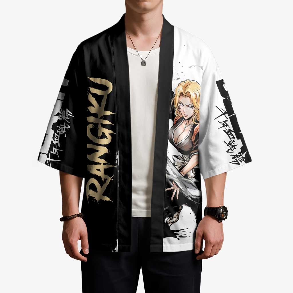 Personalized Rangiku Matsumoto Kimono Ink Splash Anime Brush Style