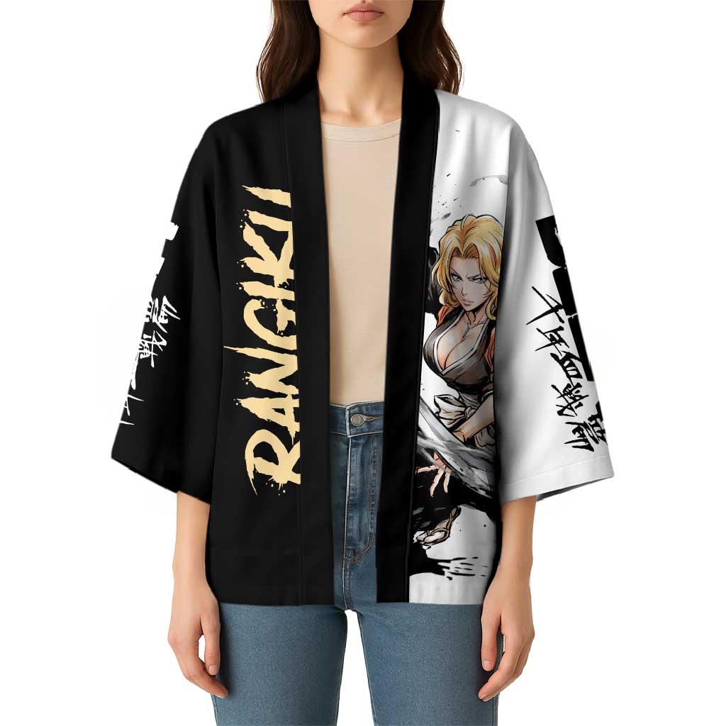 Personalized Rangiku Matsumoto Kimono Ink Splash Anime Brush Style