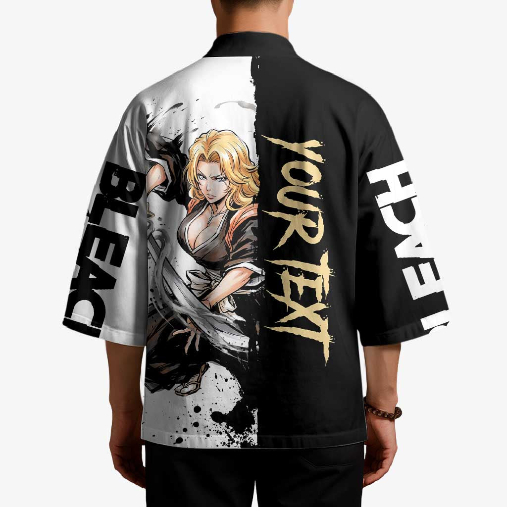 Personalized Rangiku Matsumoto Kimono Ink Splash Anime Brush Style