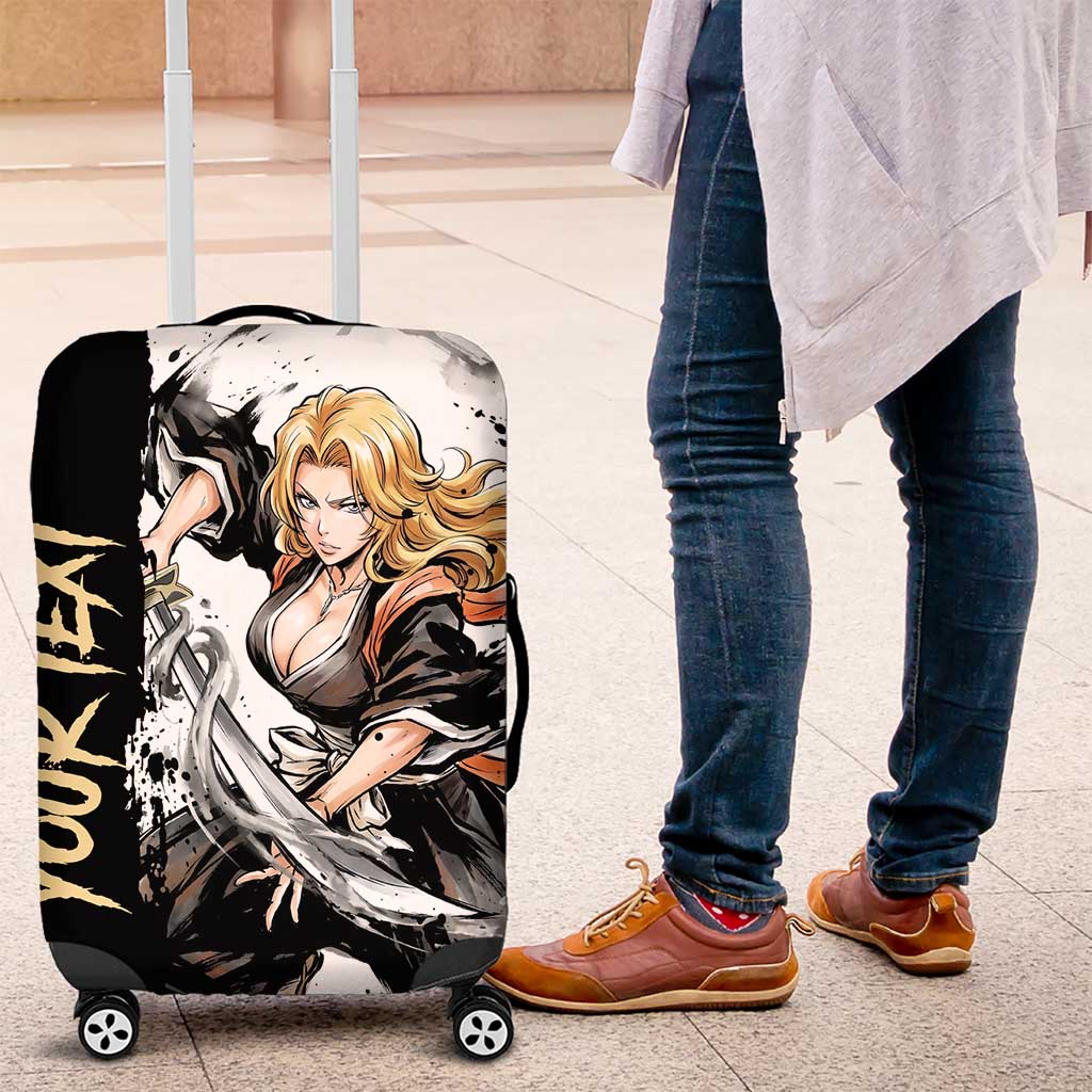 Personalized Rangiku Matsumoto Luggage Cover Ink Splash Anime Brush Style