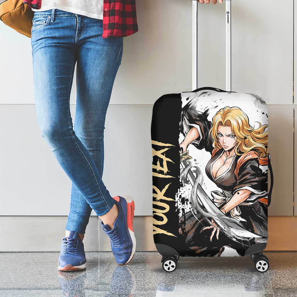 Personalized Rangiku Matsumoto Luggage Cover Ink Splash Anime Brush Style