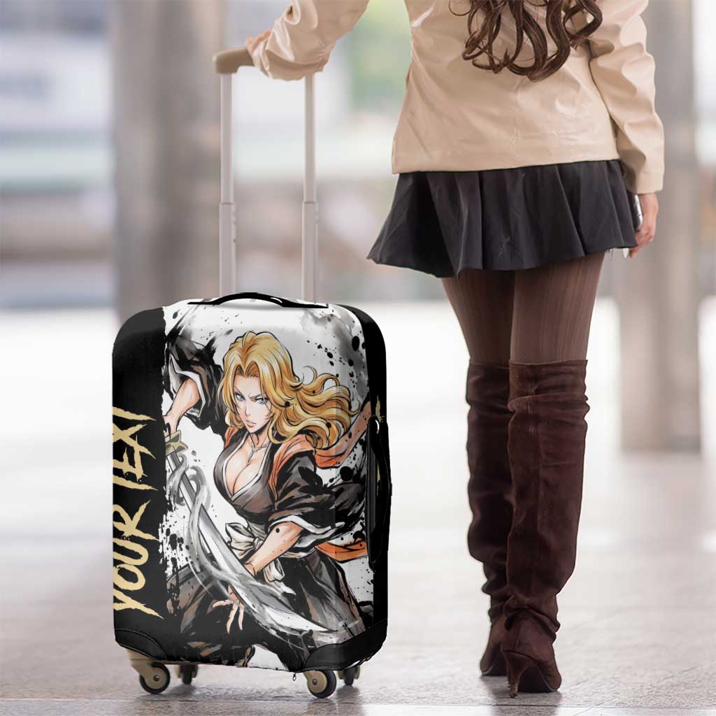 Personalized Rangiku Matsumoto Luggage Cover Ink Splash Anime Brush Style