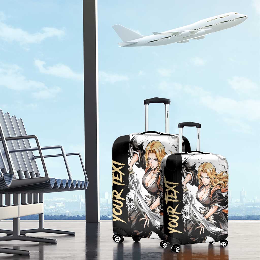Personalized Rangiku Matsumoto Luggage Cover Ink Splash Anime Brush Style