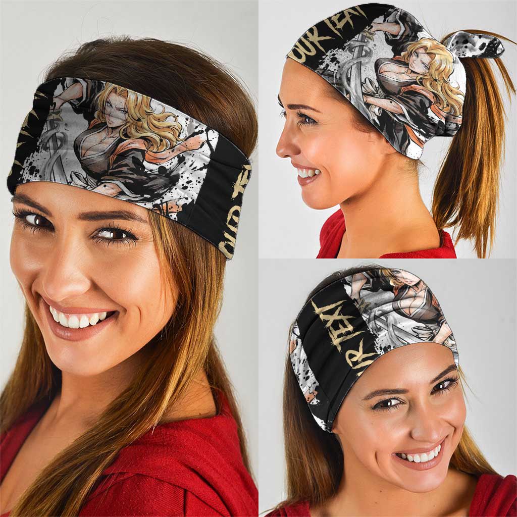 Personalized Rangiku Matsumoto Neck Gaiter Ink Splash Anime Brush Style