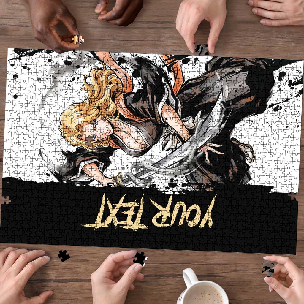 Personalized Rangiku Matsumoto Puzzle Ink Splash Anime Brush Style
