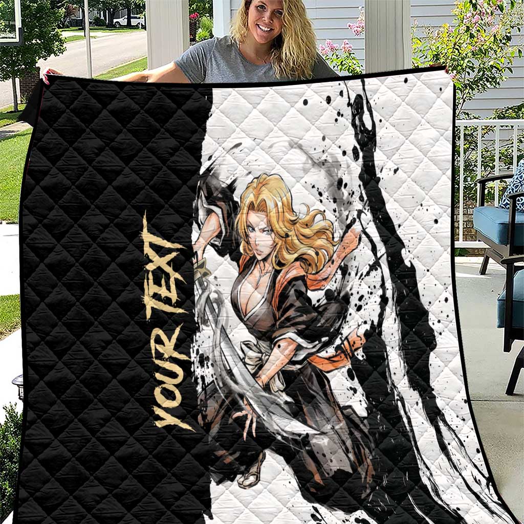 Personalized Rangiku Matsumoto Quilt Ink Splash Anime Brush Style