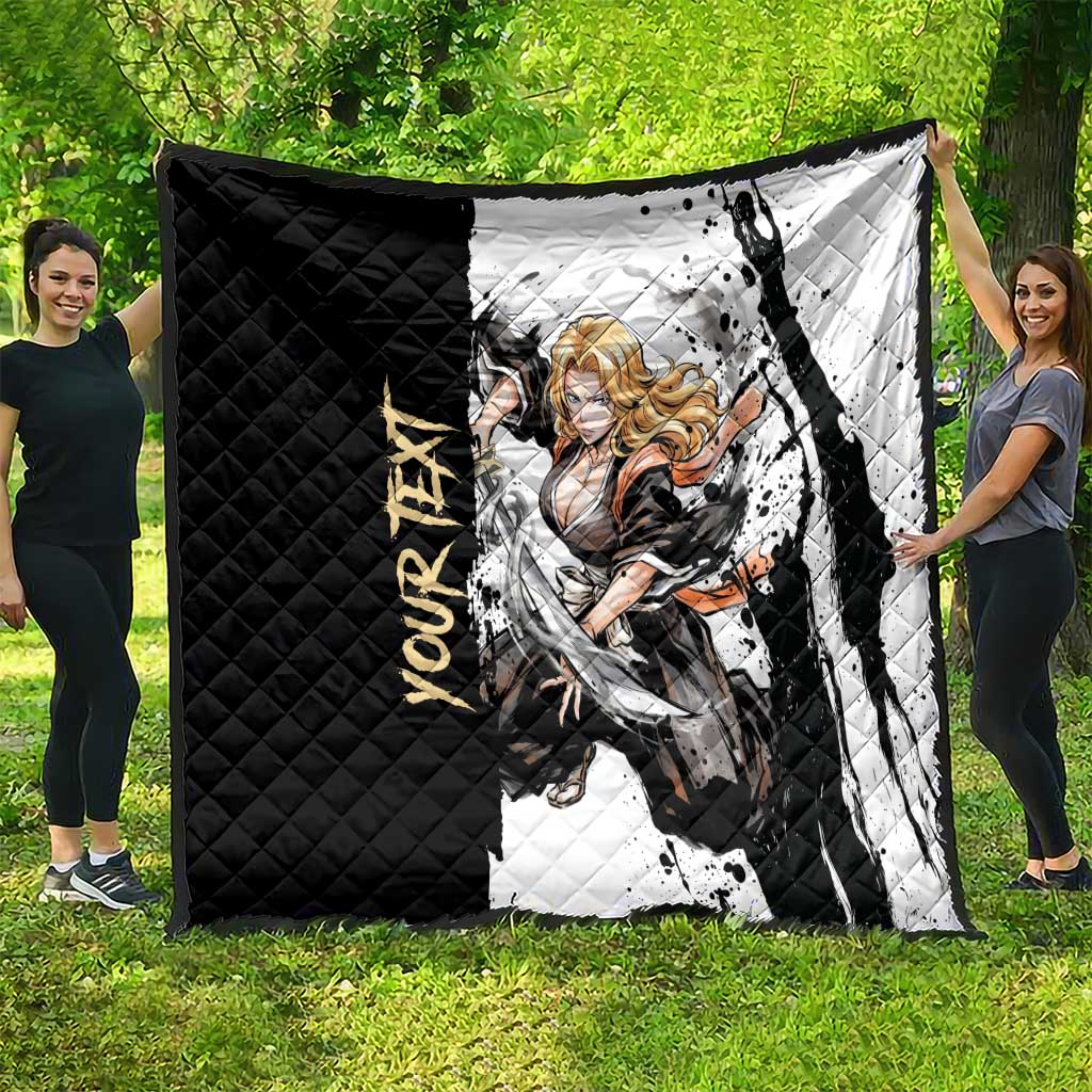 Personalized Rangiku Matsumoto Quilt Ink Splash Anime Brush Style