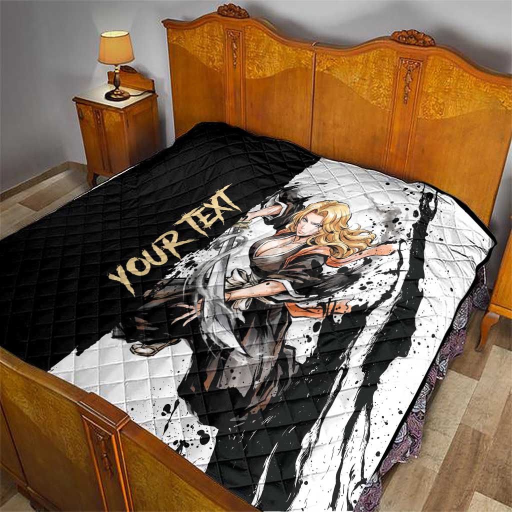 Personalized Rangiku Matsumoto Quilt Ink Splash Anime Brush Style