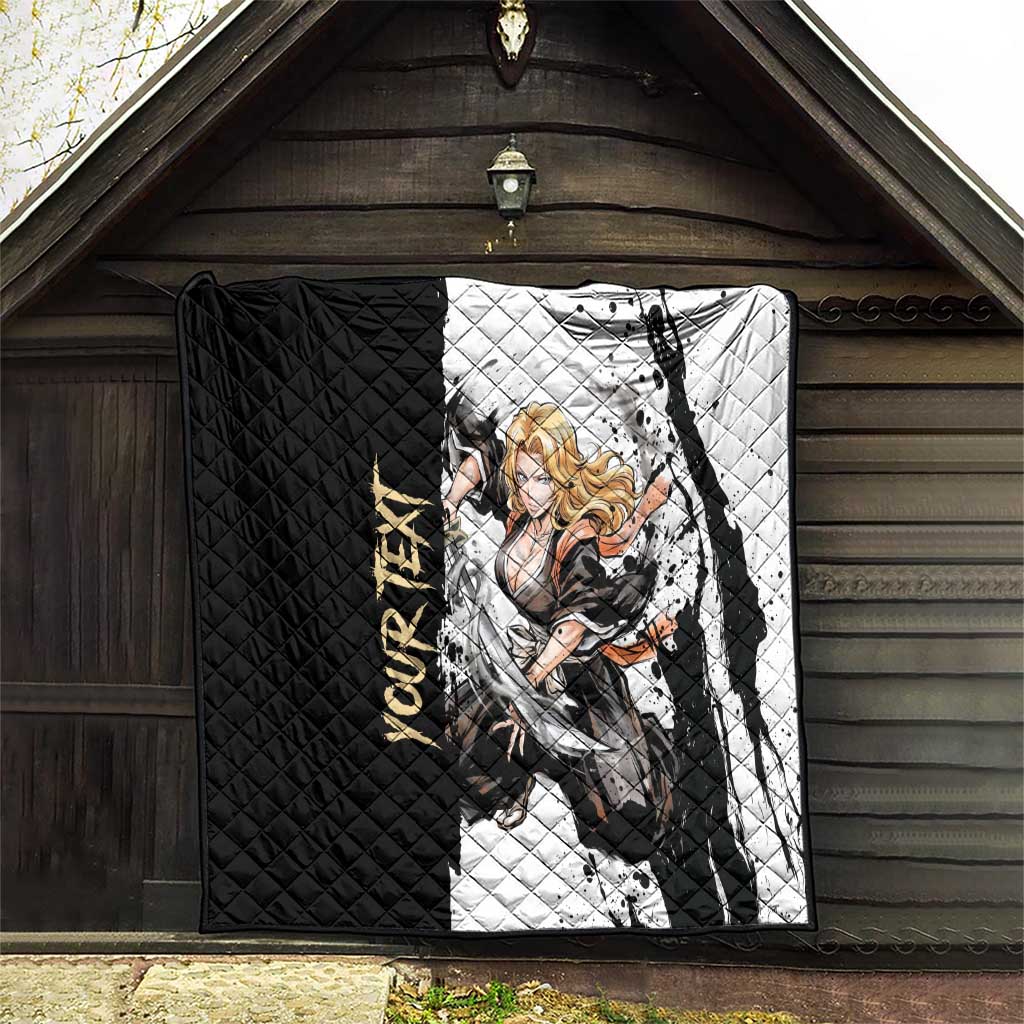 Personalized Rangiku Matsumoto Quilt Ink Splash Anime Brush Style