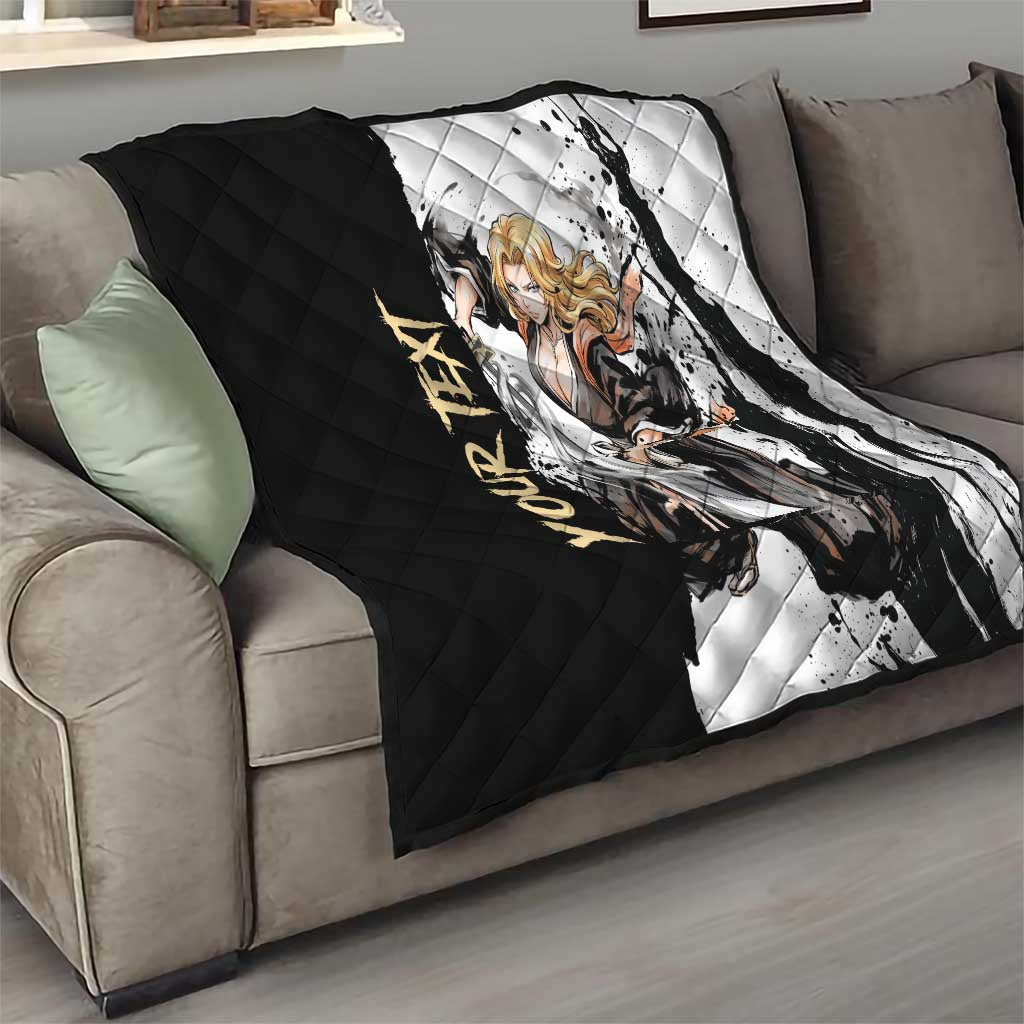 Personalized Rangiku Matsumoto Quilt Ink Splash Anime Brush Style