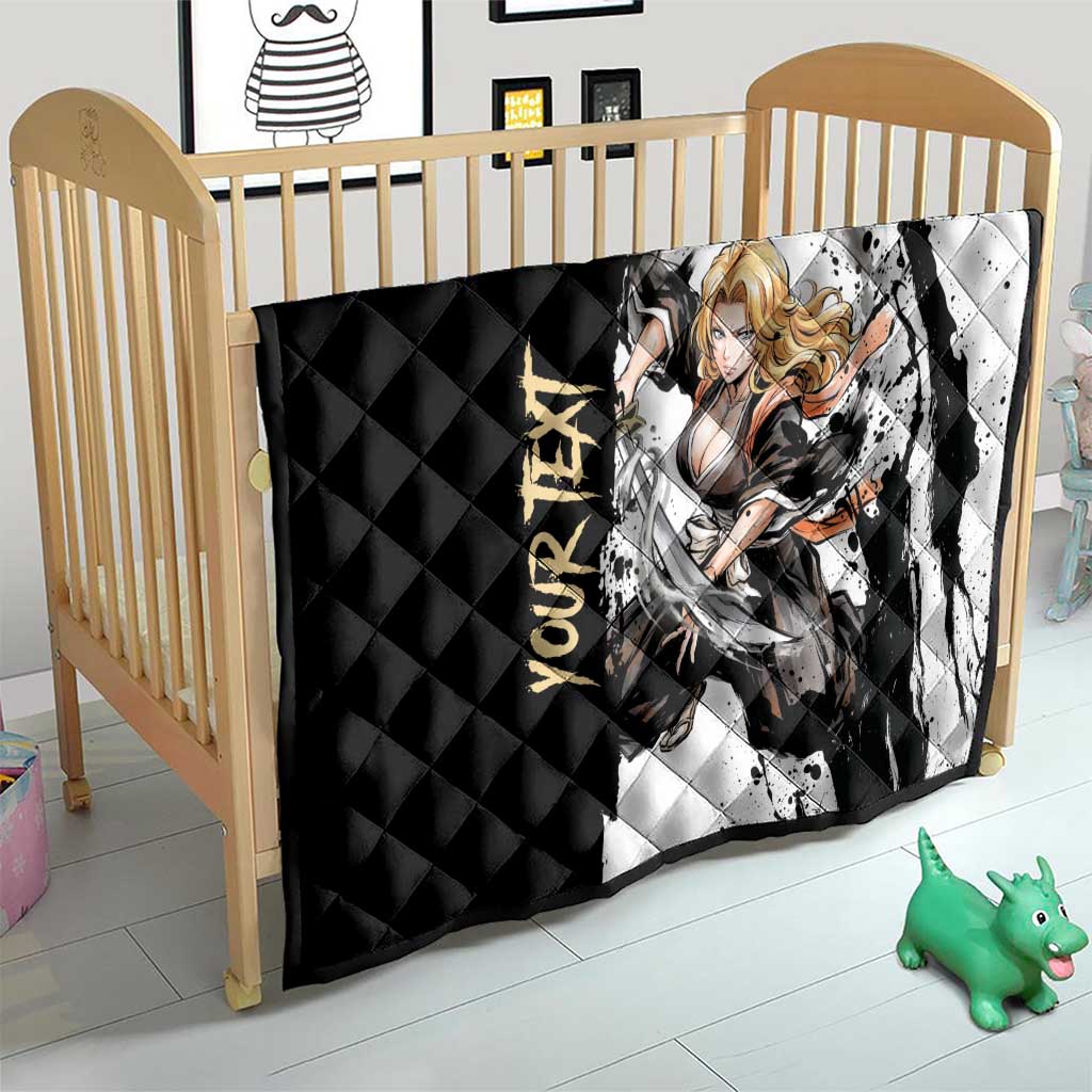 Personalized Rangiku Matsumoto Quilt Ink Splash Anime Brush Style