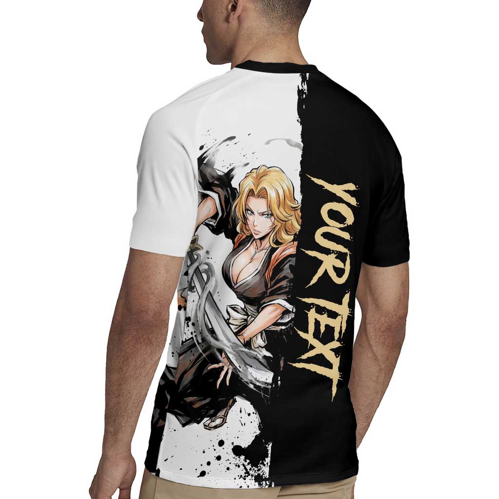 Personalized Rangiku Matsumoto Rugby Jersey Ink Splash Anime Brush Style