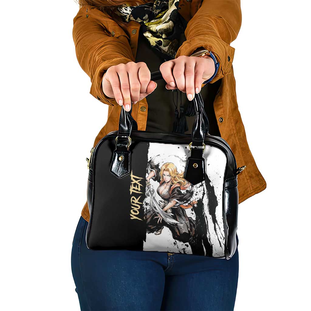 Personalized Rangiku Matsumoto Shoulder Handbag Ink Splash Anime Brush Style