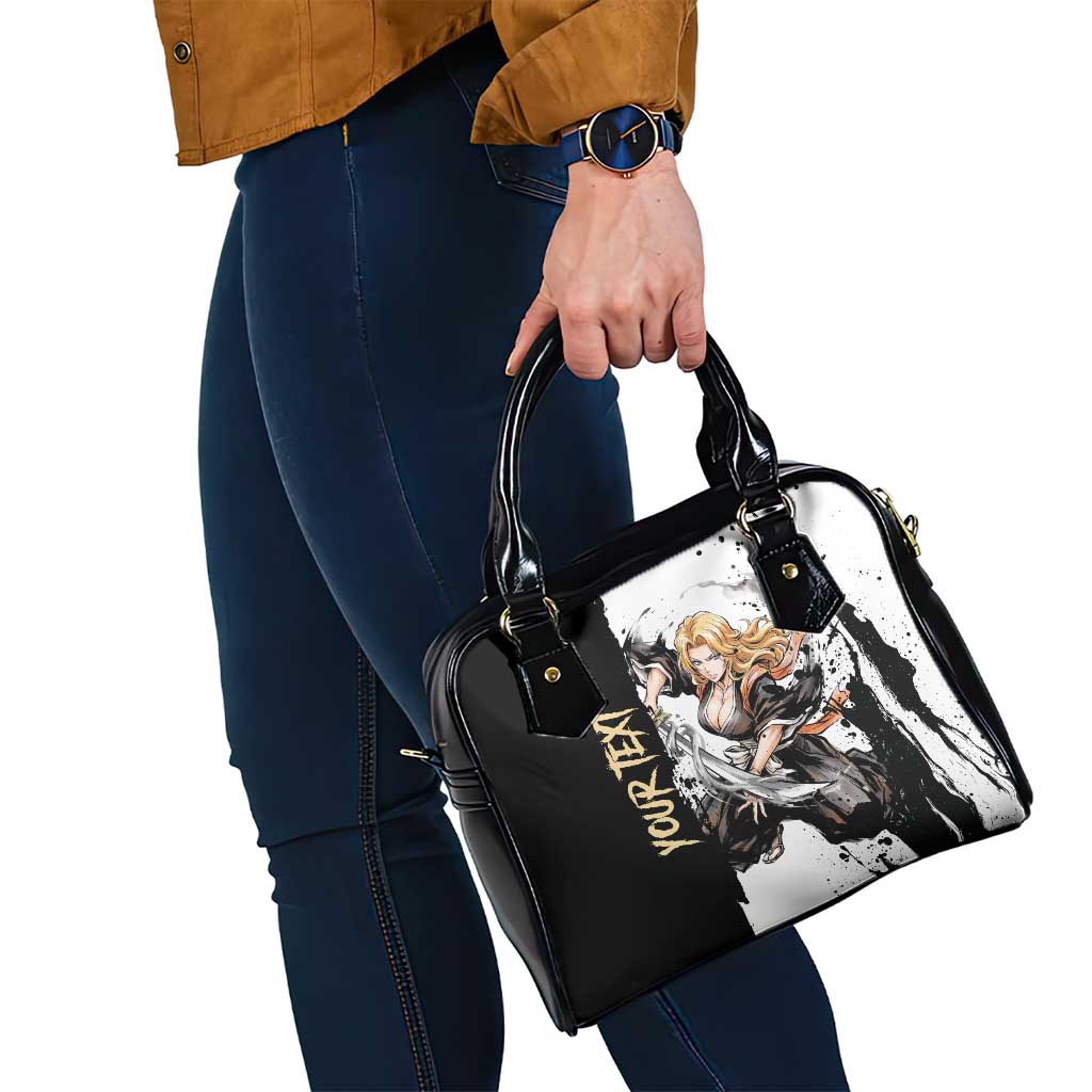 Personalized Rangiku Matsumoto Shoulder Handbag Ink Splash Anime Brush Style