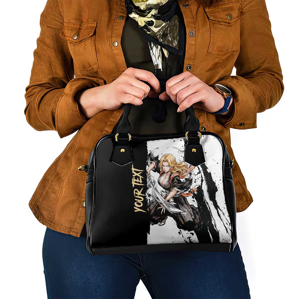 Personalized Rangiku Matsumoto Shoulder Handbag Ink Splash Anime Brush Style