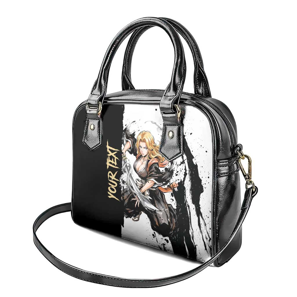Personalized Rangiku Matsumoto Shoulder Handbag Ink Splash Anime Brush Style