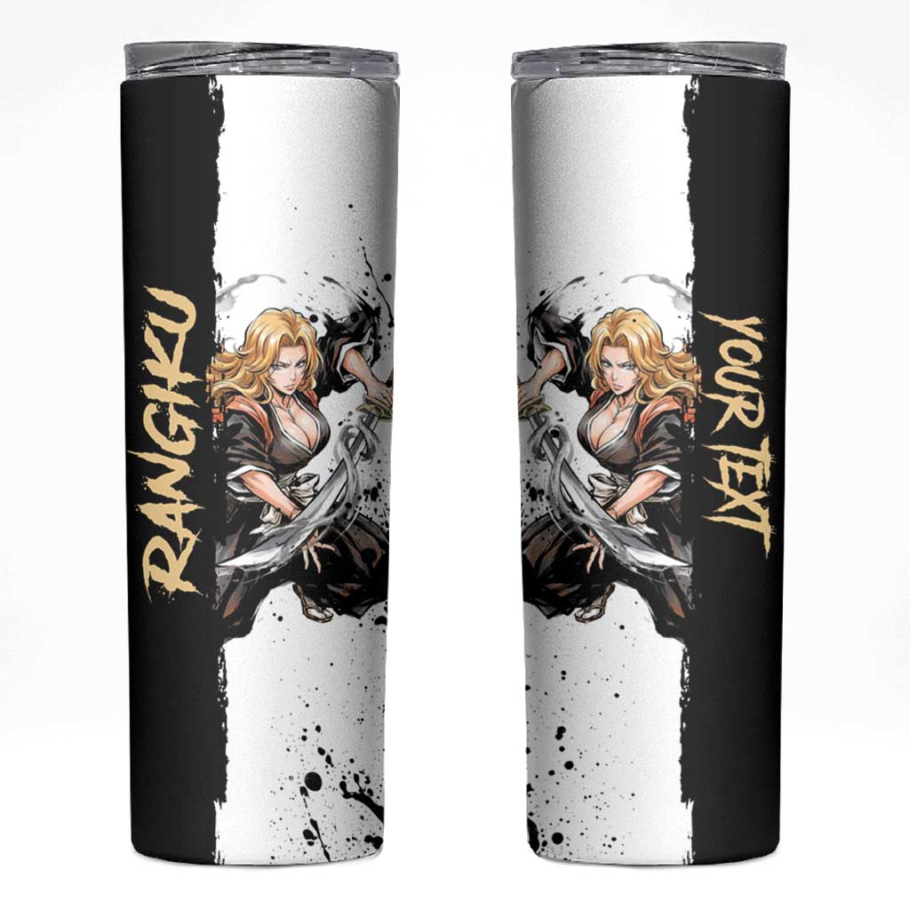 Personalized Rangiku Matsumoto Skinny Tumbler Ink Splash Anime Brush Style