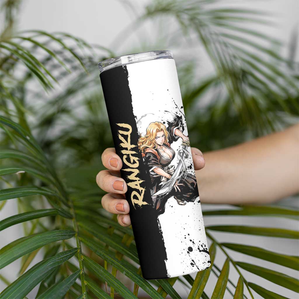 Personalized Rangiku Matsumoto Skinny Tumbler Ink Splash Anime Brush Style