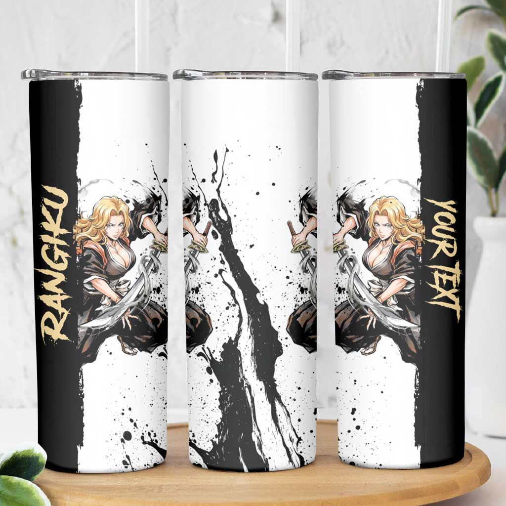 Personalized Rangiku Matsumoto Skinny Tumbler Ink Splash Anime Brush Style