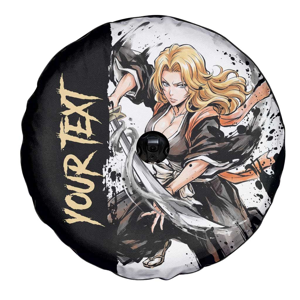 Personalized Rangiku Matsumoto Spare Tire Cover Ink Splash Anime Brush Style