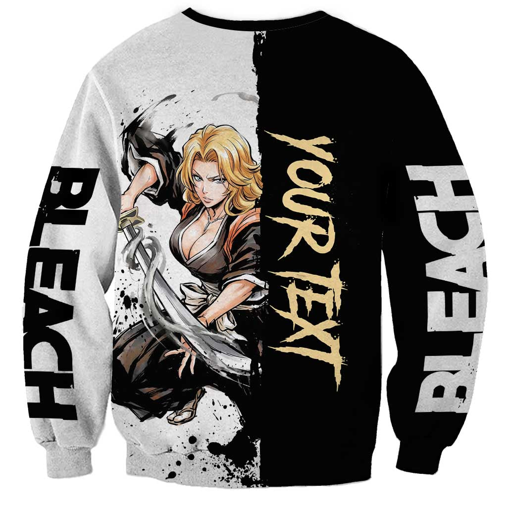 Personalized Rangiku Matsumoto Sweatshirt Ink Splash Anime Brush Style