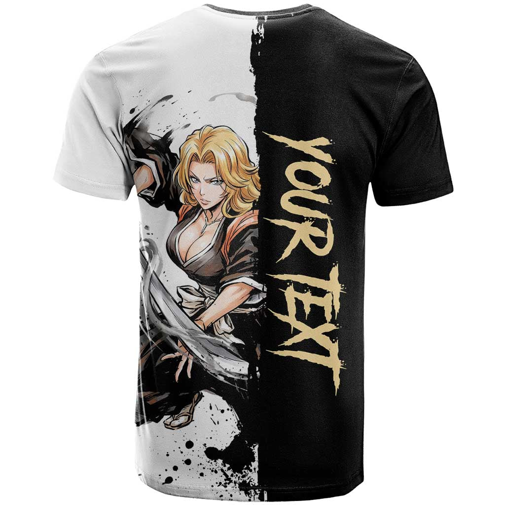 Personalized Rangiku Matsumoto T Shirt Ink Splash Anime Brush Style