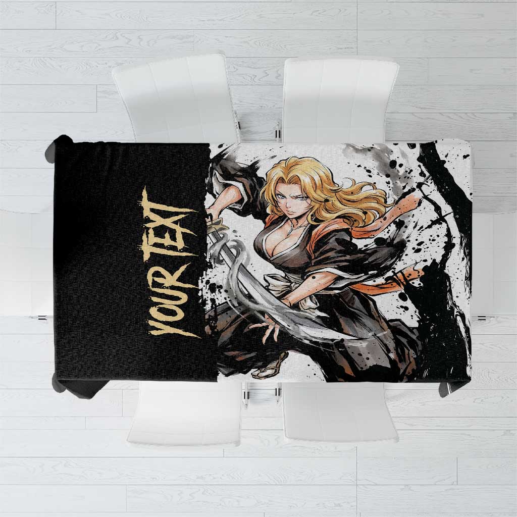 Personalized Rangiku Matsumoto Tablecloth Ink Splash Anime Brush Style