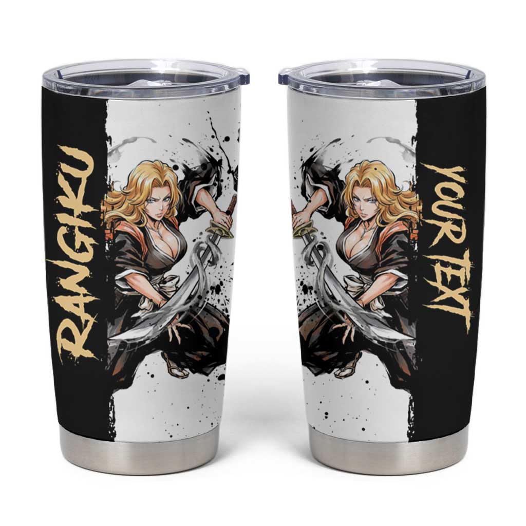Personalized Rangiku Matsumoto Tumbler Cup Ink Splash Anime Brush Style