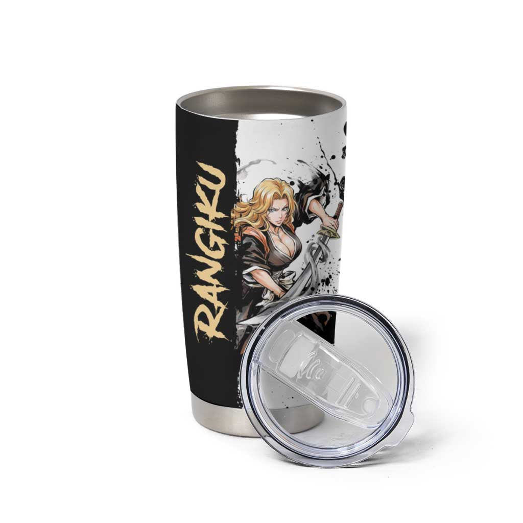 Personalized Rangiku Matsumoto Tumbler Cup Ink Splash Anime Brush Style