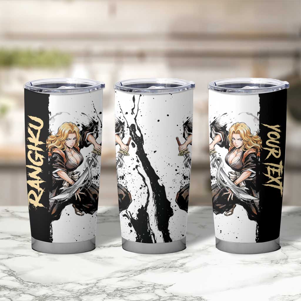 Personalized Rangiku Matsumoto Tumbler Cup Ink Splash Anime Brush Style