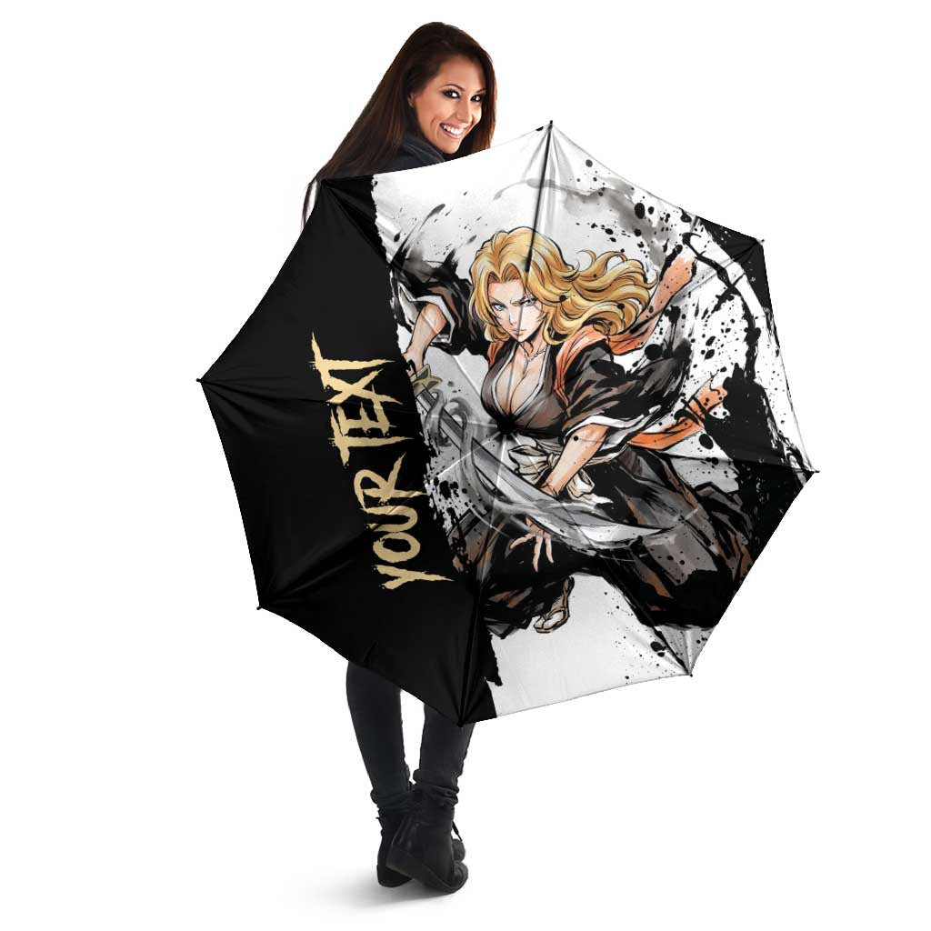 Personalized Rangiku Matsumoto Umbrella Ink Splash Anime Brush Style