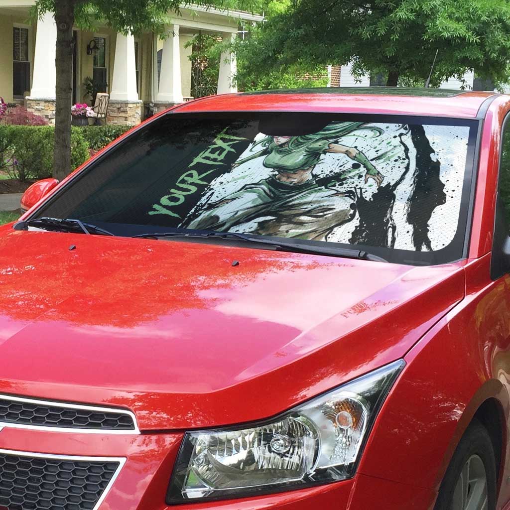 Personalized Nel Tu Auto Sun Shade Ink Splash Anime Brush Style