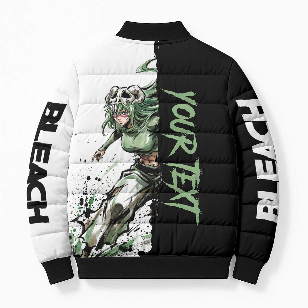 Personalized Nel Tu Bomber Puffer Jacket Ink Splash Anime Brush Style