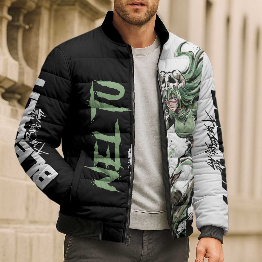 Personalized Nel Tu Bomber Puffer Jacket Ink Splash Anime Brush Style
