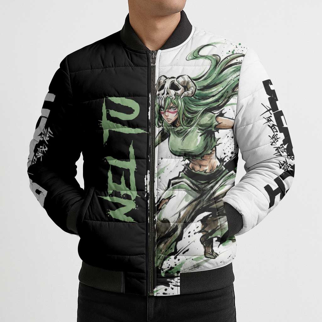 Personalized Nel Tu Bomber Puffer Jacket Ink Splash Anime Brush Style