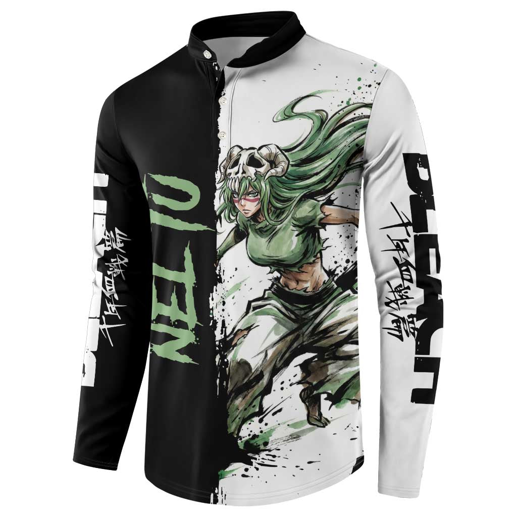 Personalized Nel Tu Button Sweatshirt Ink Splash Anime Brush Style