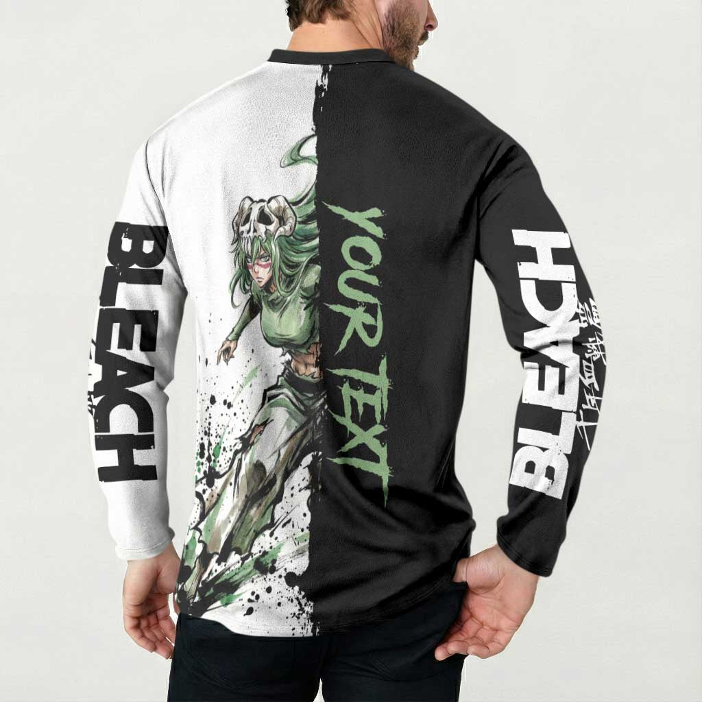 Personalized Nel Tu Button Sweatshirt Ink Splash Anime Brush Style