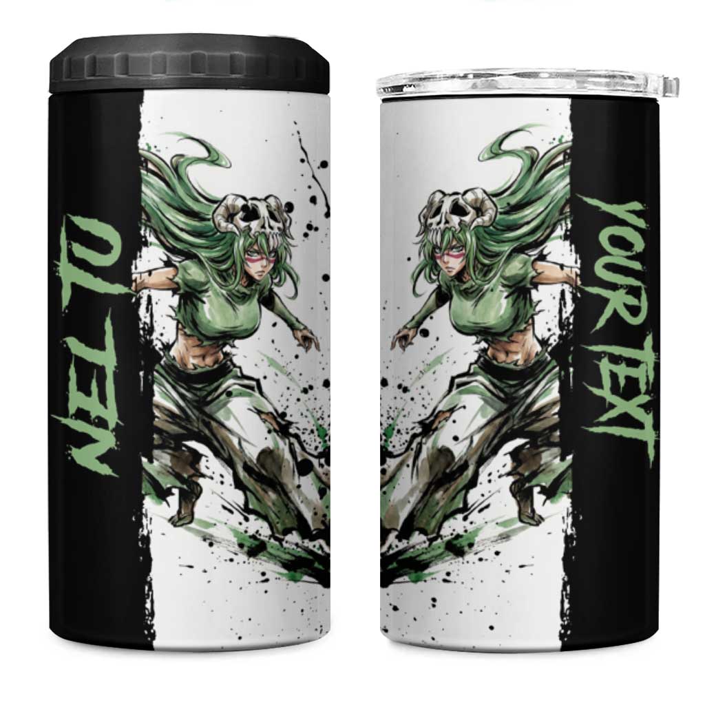 Personalized Nel Tu 4 in 1 Can Cooler Tumbler Ink Splash Anime Brush Style