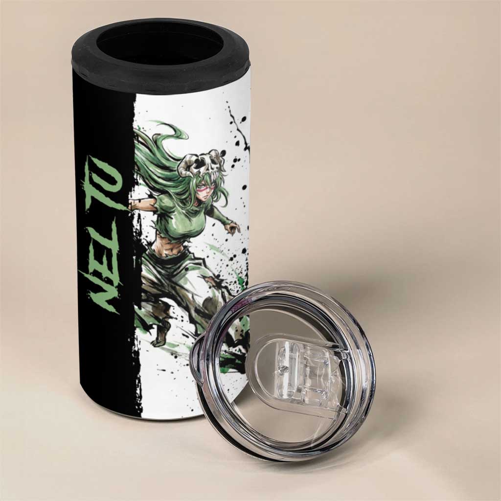 Personalized Nel Tu 4 in 1 Can Cooler Tumbler Ink Splash Anime Brush Style