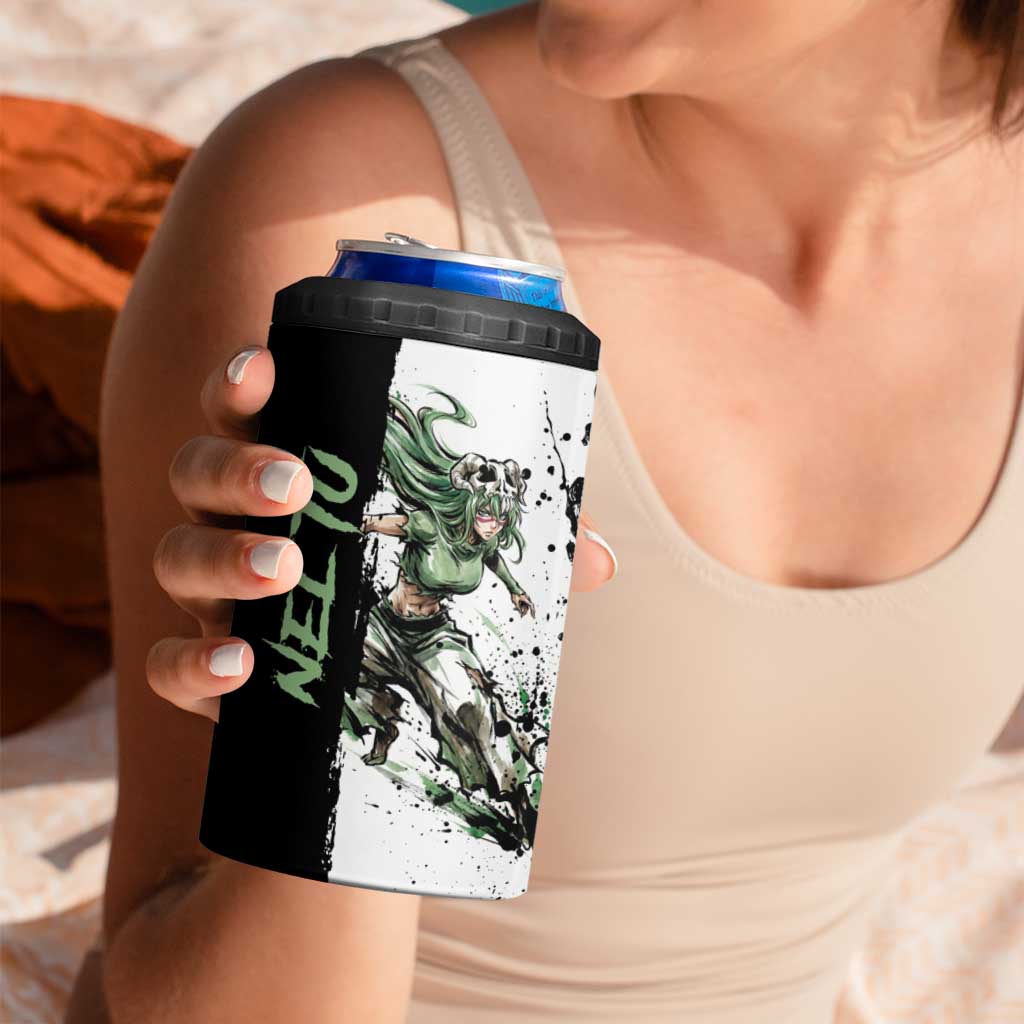 Personalized Nel Tu 4 in 1 Can Cooler Tumbler Ink Splash Anime Brush Style