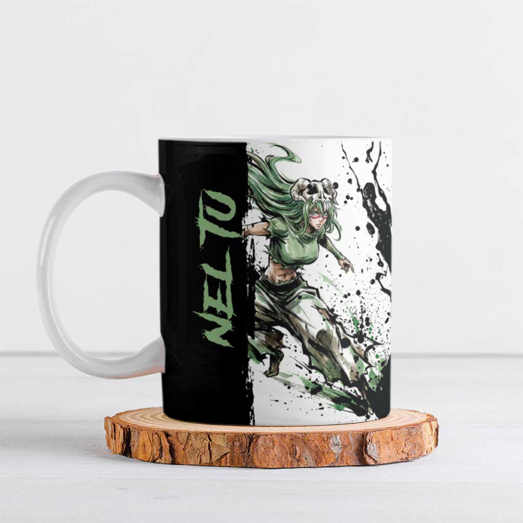 Personalized Nel Tu Ceramic Mug Ink Splash Anime Brush Style