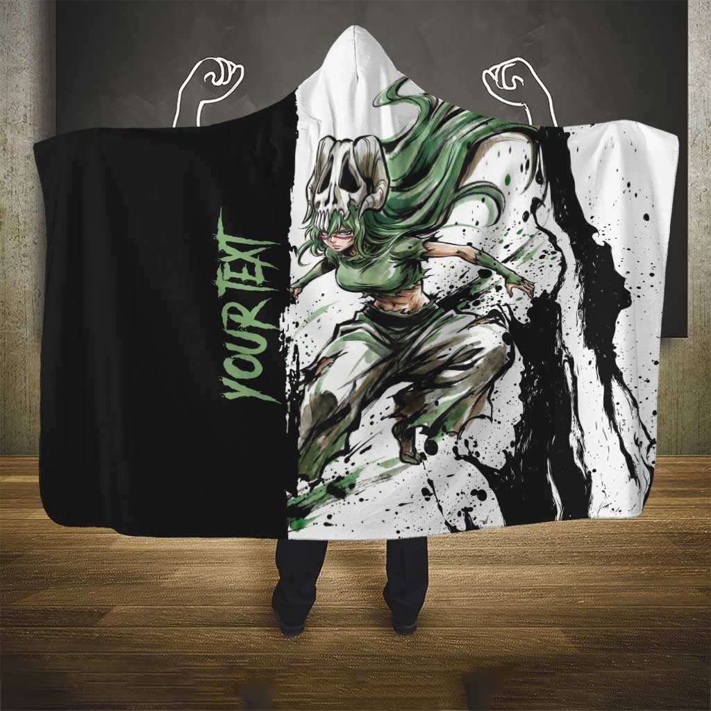 Personalized Nel Tu Hooded Blanket Ink Splash Anime Brush Style