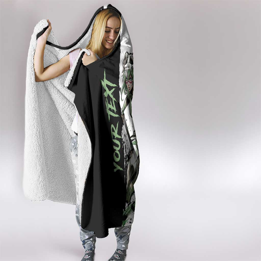 Personalized Nel Tu Hooded Blanket Ink Splash Anime Brush Style