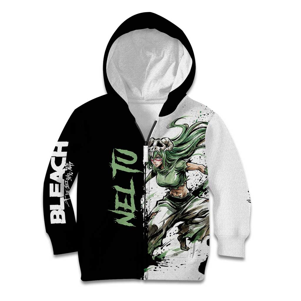 Personalized Nel Tu Kid Hoodie Ink Splash Anime Brush Style